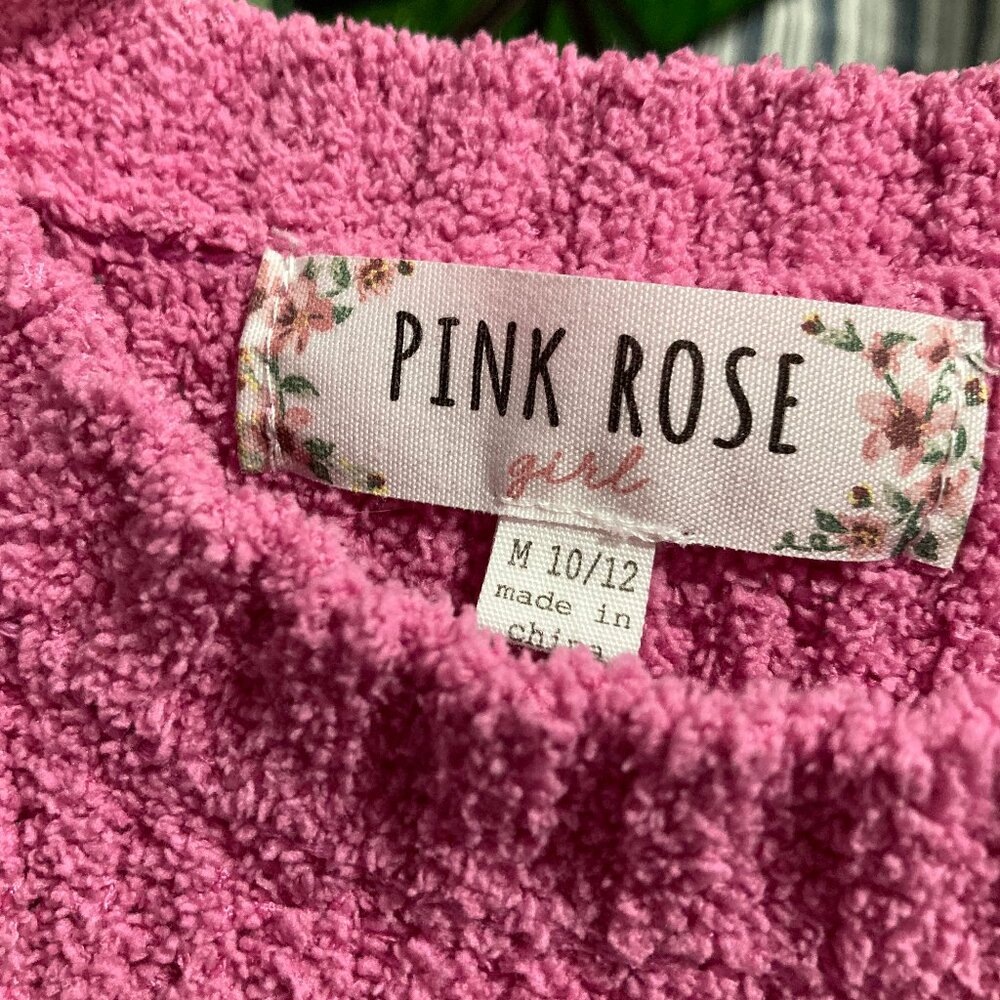 Pink Rose girl Sweater, M (10/12)
